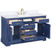 Design Element Milano 54" Single Sink Vanity in Blue Finish ML-54-BLU - Design Element - Ambient Home