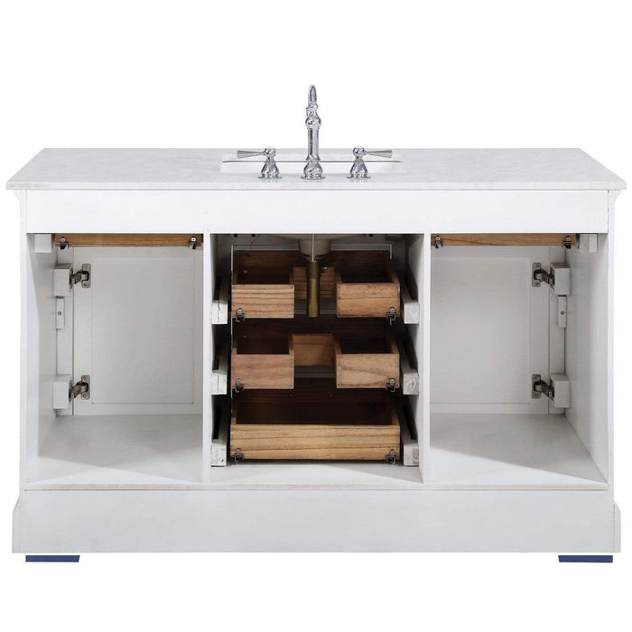 Design Element Milano 54" Single Sink Vanity in White Finish ML-54-WT - Design Element - Ambient Home