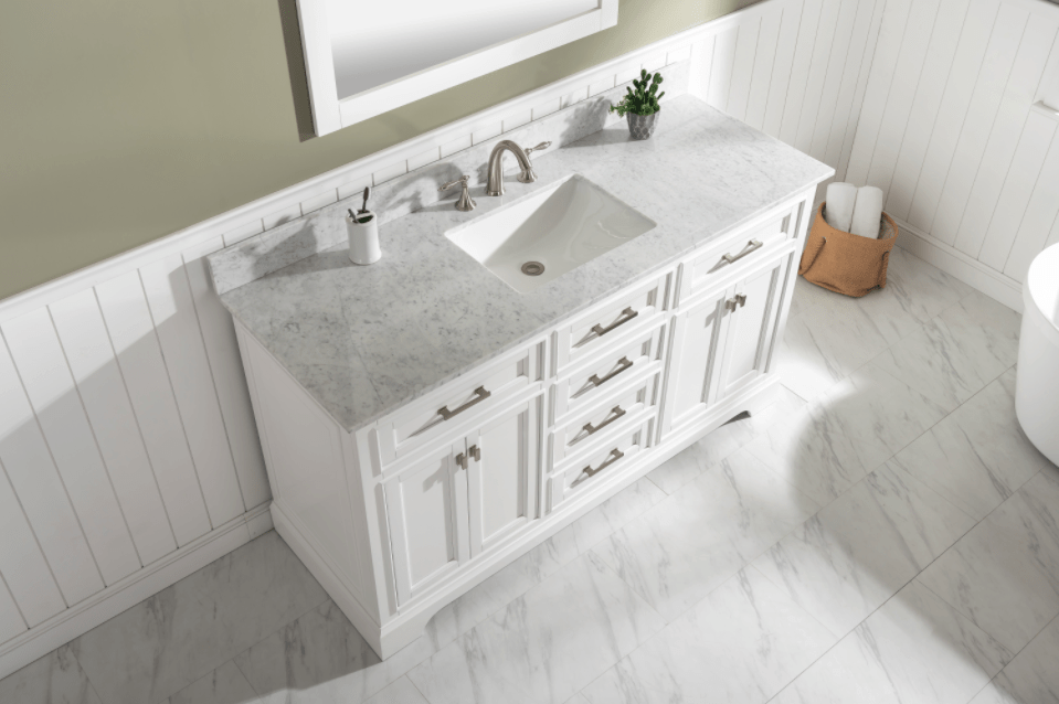 Design Element Milano 60" Single Sink Vanity in White Finish ML-60S-WT - Design Element - Ambient Home