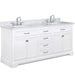 Design Element Milano 72" Double Sink Vanity in White Finish ML-72-WT - Design Element - Ambient Home