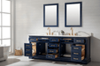 Design Element Milano 84" Double Sink Vanity in Blue Finish ML-84-BLU - Design Element - Ambient Home