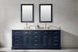 Design Element Milano 84" Double Sink Vanity in Blue Finish ML-84-BLU - Design Element - Ambient Home