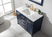 Design Element Valentino 42" Single Sink Vanity in Blue Finish V01-42-BLU - Design Element - Ambient Home