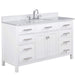 Design Element Valentino 54" Single Sink Vanity in White Finish V01-54-WT - Design Element - Ambient Home