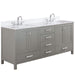Design Element Valentino 72" Double Sink Vanity in Gray Finish V01-72-GY - Design Element - Ambient Home