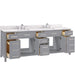 Design Element Valentino 84" Double Sink Vanity in Gray Finish V01-84-GY - Design Element - Ambient Home