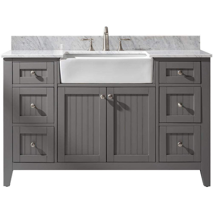 Design Element Burbank 54" Single Vanity in Gray Finish - Design Element - Ambient Home