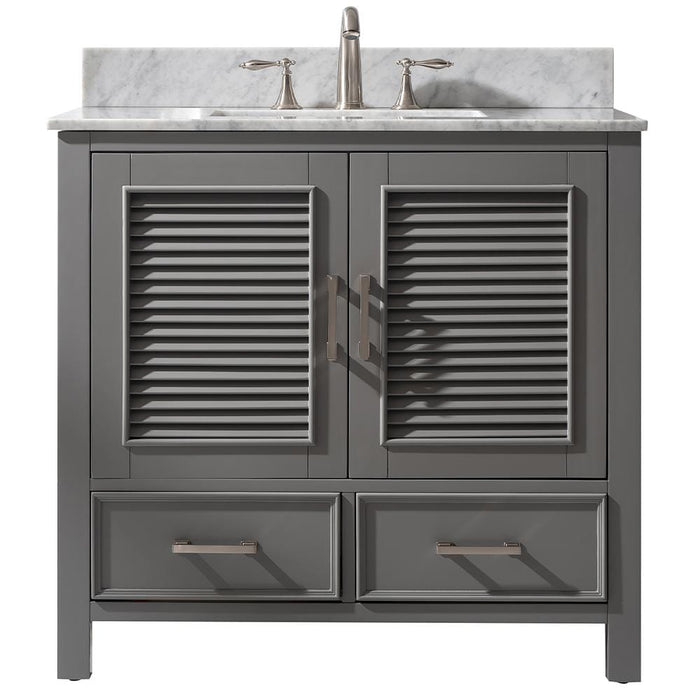 Design Element Estate 36" Single Vanity in Gray Finish ES-36-GY - Design Element - Ambient Home