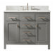 Design Element Valentino 42" Single Sink Vanity in Gray Finish V01-42-GY - Design Element - Ambient Home