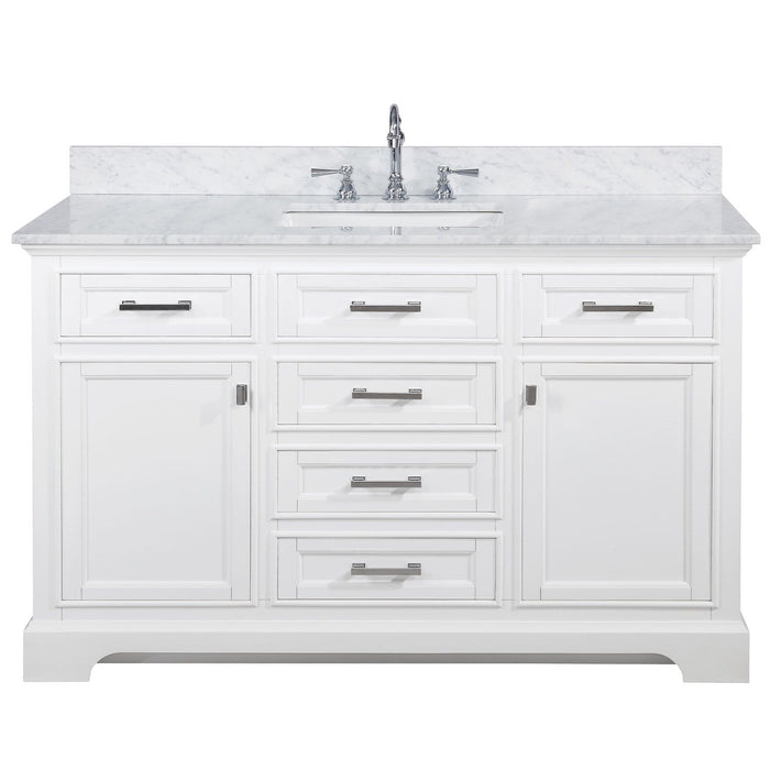Design Element Milano 54" Single Sink Vanity in White Finish ML-54-WT - Design Element - Ambient Home