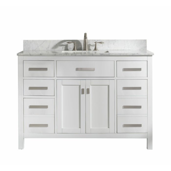 Design Element Valentino 48" Single Sink Vanity in White Finish V01-48-WT - Design Element - Ambient Home