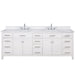 Design Element Valentino 84" Double Sink Vanity in White Finish V01-84-WT - Design Element - Ambient Home