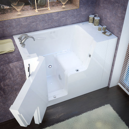 MediTub 2953WC Wheel Chair Accessible 29 x 53 White Bathtub, Whirpool & Air Jets Add-Ons - MediTub - Ambient Home