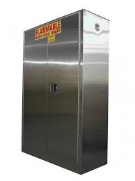 Securall  A145-SS - Stainless Steel Flammable Storage Cabinet - 45 Gal. Storage Capacity - Securall - Ambient Home