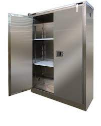 Securall  A345-SS - Stainless Steel Flammable Storage Cabinet - 45 Gal. Storage Capacity - Securall - Ambient Home