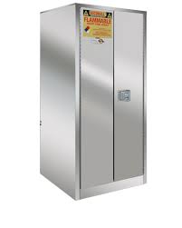 Securall  A160-SS - Stainless Steel Flammable Storage Cabinet - 60 Gal. Storage Capacity - Securall - Ambient Home