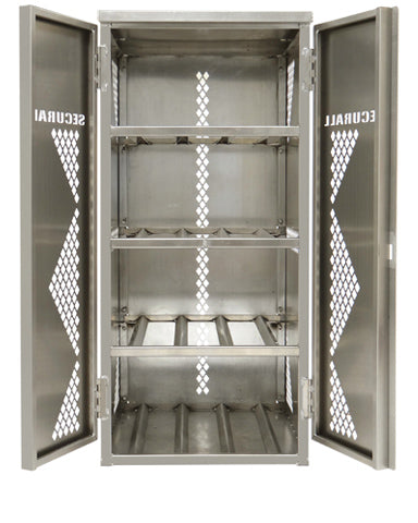 Securall  LP8S - Vertical - LP/Oxygen Storage Cabinet - 8 Cyl. Vertical Standard Door - Securall - Ambient Home