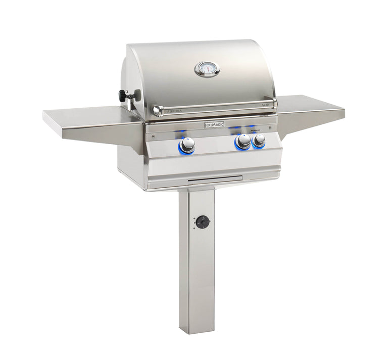 Fire Magic Aurora 24" In-Ground Post Mount Portable Gas Grill A430s - Fire Magic - Ambient Home