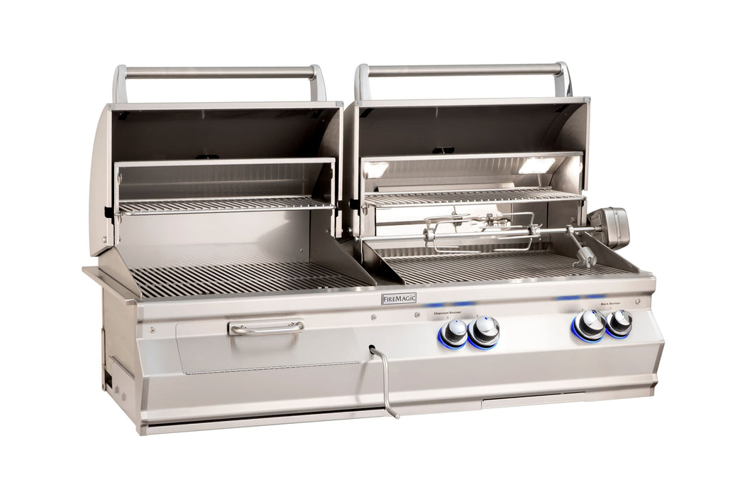 Fire Magic Aurora 46" Built-In Gas & Charcoal Combo Grill A830i - Fire Magic - Ambient Home