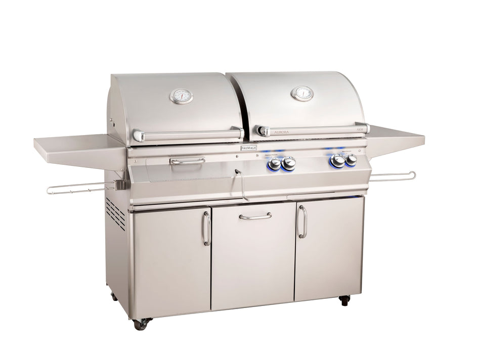 Fire Magic Aurora 46" Portable Gas & Charcoal Combo Grill A830s - Fire Magic - Ambient Home