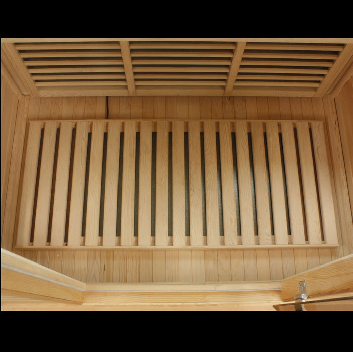 Golden Designs Maxxus 2 Per Low EMF FAR Infrared Carbon Canadian Hemlock Sauna - Golden Designs - Ambient Home