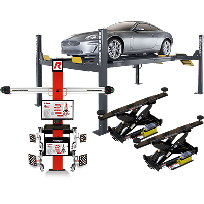 BendPak HDS-14LSX 4-Post Alignment Lift Combo (95175895) - BendPak - Ambient Home