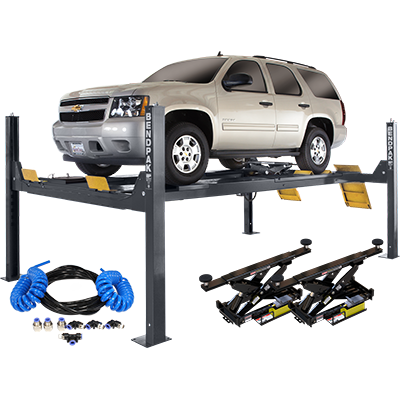 BendPak HDS-14LSXE 4-Post Limo Extended Alignment Lift Package(5175899) - BendPak - Ambient Home