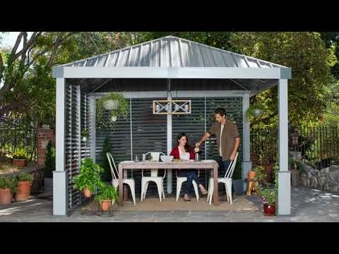 Sojag Gazebo Mykonos Grill Gazebo 5 x 8 ft - Dark grey - Sojag Gazebo - Ambient Home