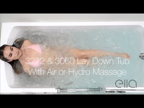 Ella's Bubble Laydown Air - Acrylic Walk In Bathtub (30″W x 60″L) - Ella's Bubbles - Ambient Home