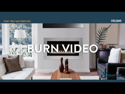 Superior 55" Vent Free Linear Fireplace with Interior Lights, Electronic Ignition, Multi-Function Remote - 21,000 Btu's - Propane - Superior - Ambient Home
