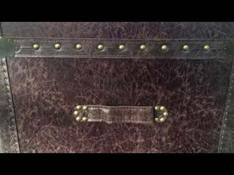 TV Lift Cabinet for 50" Flatscreen TVs - Ellis Trunk by Touchstone, Leather 73007 - Touchstone - Ambient Home