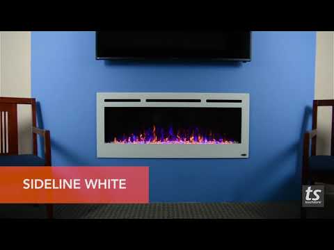 Touchstone Sideline 50" White - Recessed Electric Fireplace 80029 - Touchstone Fireplaces - Ambient Home