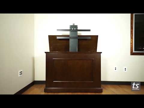 Elevate 72114 Rustic Unfinished TV Lift Cabinet for 50" Flat screen TVs - Touchstone - Ambient Home