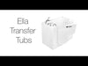 Ella's Bubble Transfer 26 – Outward Swing Door Wheelchair Accessible Acrylic Walk-In Bathtub with 2″ Dual Drain (26″W x 52″L) - Ella's Bubbles - Ambient Home