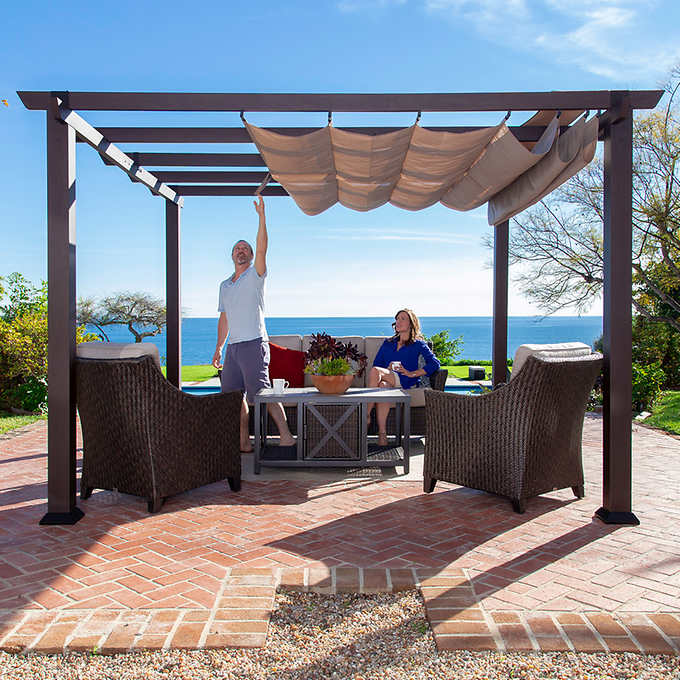 Paragon Outdoor Modena Aluminum Pergola - Paragon Outdoor - Ambient Home