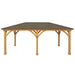 Yardistry 12 x 20 Meridian Gazebo with Cedar Wood & Aluminum Roof - Yardistry - Ambient Home