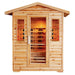 SunRay 4 Person Outdoor Cayenne Infrared Sauna (HL400D) (83"H x 72"W x 52"D) - Sunray Saunas - Ambient Home