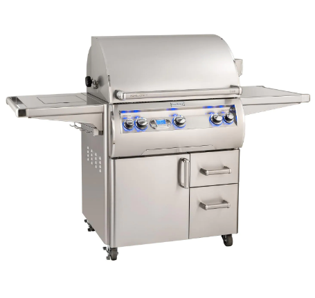 Fire Magic Echelon Diamond E660S 30-Inch Natural/Propane Gas Grill W/ Side Burner, Rotisserie, & Digital Thermometer - E660S-8E1N-62/E660S-8E1P-62 - Fire Magic - Ambient Home