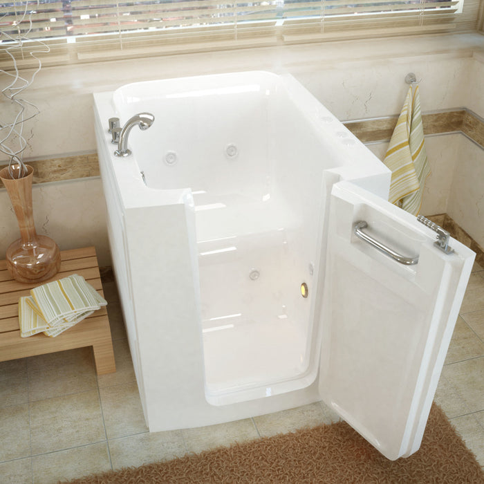 MediTub 3238 Walk-In-Tub 32 x 38 White Bathtub, Whirpool & Air Jets Add-Ons - MediTub - Ambient Home