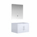 Lexora Geneva 30" - Glossy White Single Bathroom Vanity (Options: White Carrara Marble Top, White Square Sink and 30" LED Mirror w/ Faucet) - Lexora - Ambient Home