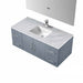 Lexora Geneva 48" - Dark Grey Single Bathroom Vanity (Options: White Carrara Marble Top, White Square Sink and 48" LED Mirror w/ Faucet) - Lexora - Ambient Home