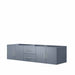 Lexora Geneva 72" - Dark Grey Double Bathroom Vanity (Options: White Carrara Marble Top, White Square Sink and 30" LED Mirror w/ Faucets) - Lexora - Ambient Home