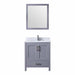 Lexora Jacques 30" - Dark Grey Single Bathroom Vanity (Options: White Carrara Marble Top, White Square Sink and 28" Mirror w/ Faucet) - Lexora - Ambient Home