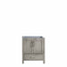 Lexora Jacques 30" - Distressed Grey Single Bathroom Vanity (Options: White Carrara Marble Top, White Square Sink and 28" Mirror w/ Faucet) - Lexora - Ambient Home