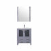 Lexora Volez 30" - Dark Grey Single Bathroom Vanity (Options: Integrated Top, White Integrated Square Sink and 28" Mirror w/ Faucet) - Lexora - Ambient Home