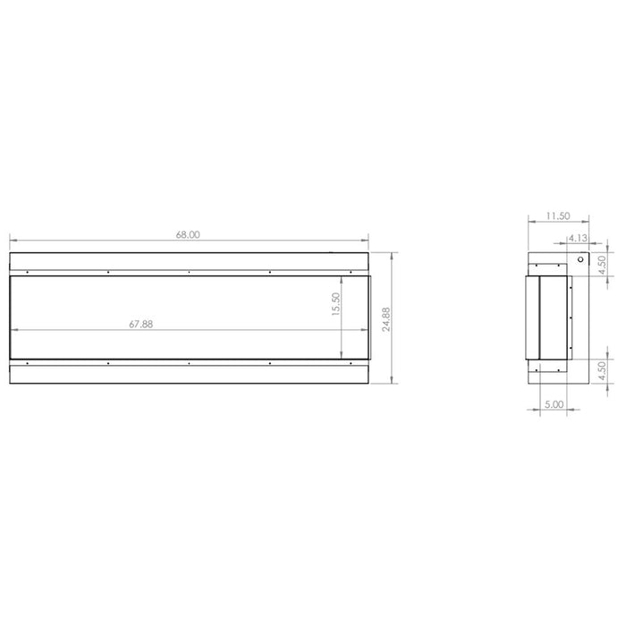 Modern Flames RS-xx26 RedStone 36-Inch Built-In Electric Fireplace - Modern Flames - Ambient Home