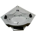 Mesa WS-608P Steam Shower with Jetted Tub-Blue Glass (63"L x 63"W x 89"H) - Mesa - Ambient Home