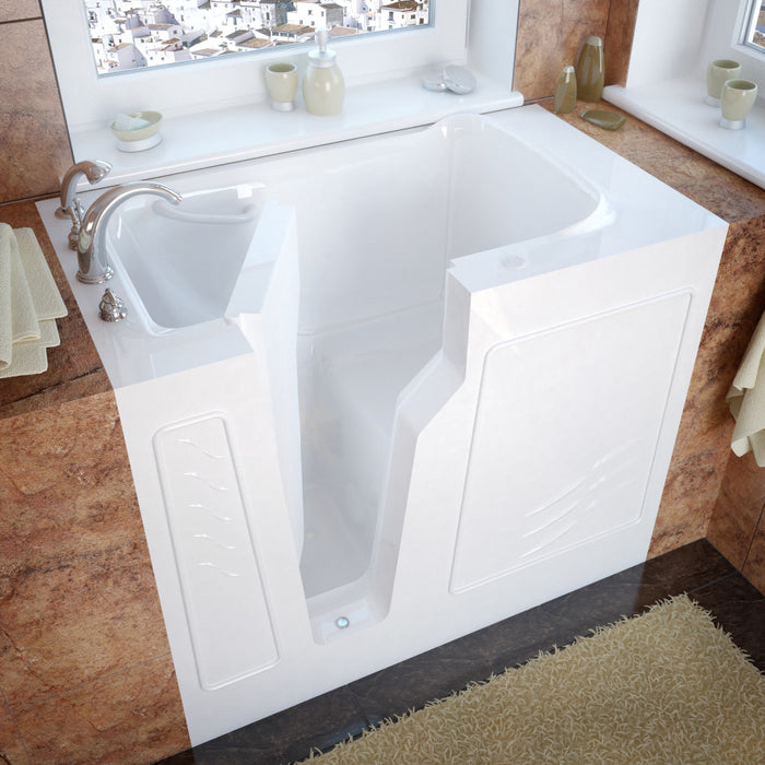 MediTub 2646 Walk-In-Tub 26 x 46 Bathtub, Whirpool & Air Jets Add-Ons - MediTub - Ambient Home