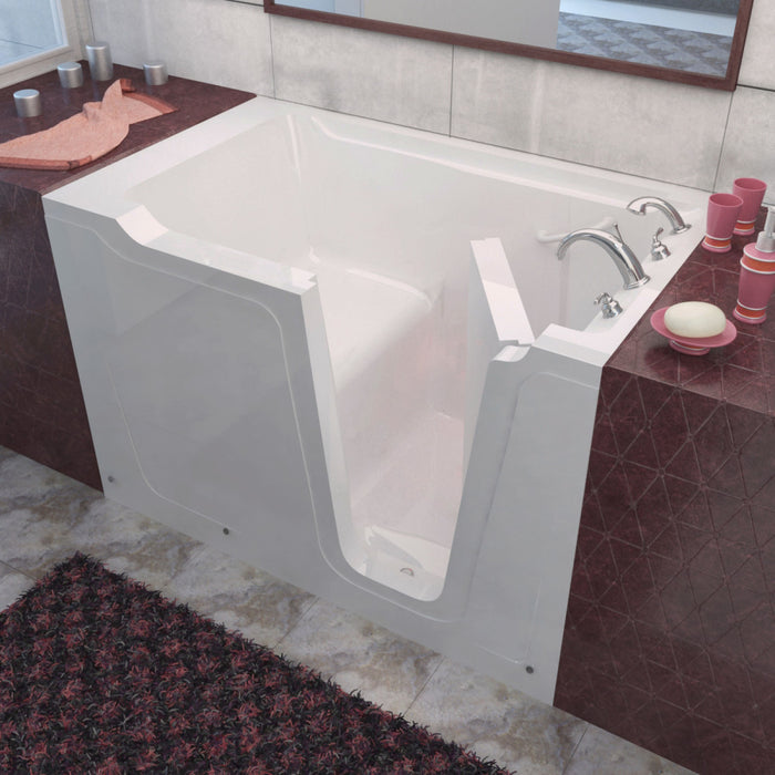 MediTub 3660 Walk-In-Tub 36 x 60 White Bathtub, Whirpool & Air Jets Add-Ons - MediTub - Ambient Home