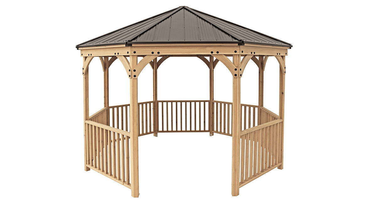 Yardistry 12’ Meridian Octagon Gazebo - Yardistry - Ambient Home